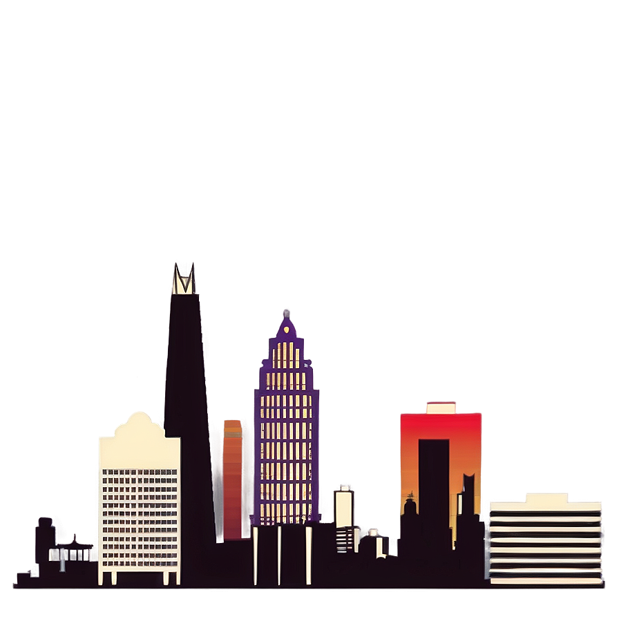 San Jose Skyline Silhouette Png Aif23 PNG Image