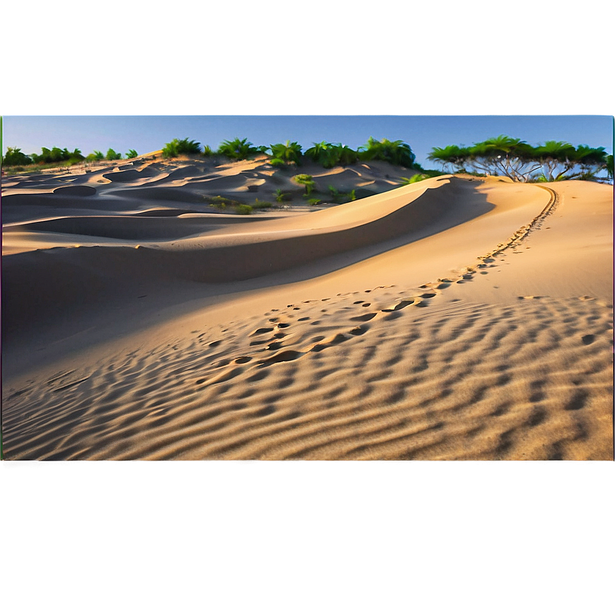 Sand Dunes And Vehicle Tracks Png Cao13 PNG Image