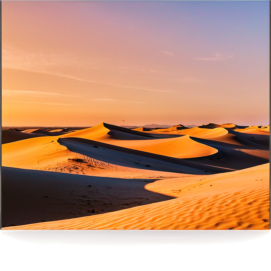 Sand Dunes During Golden Hour Png 95 PNG Image