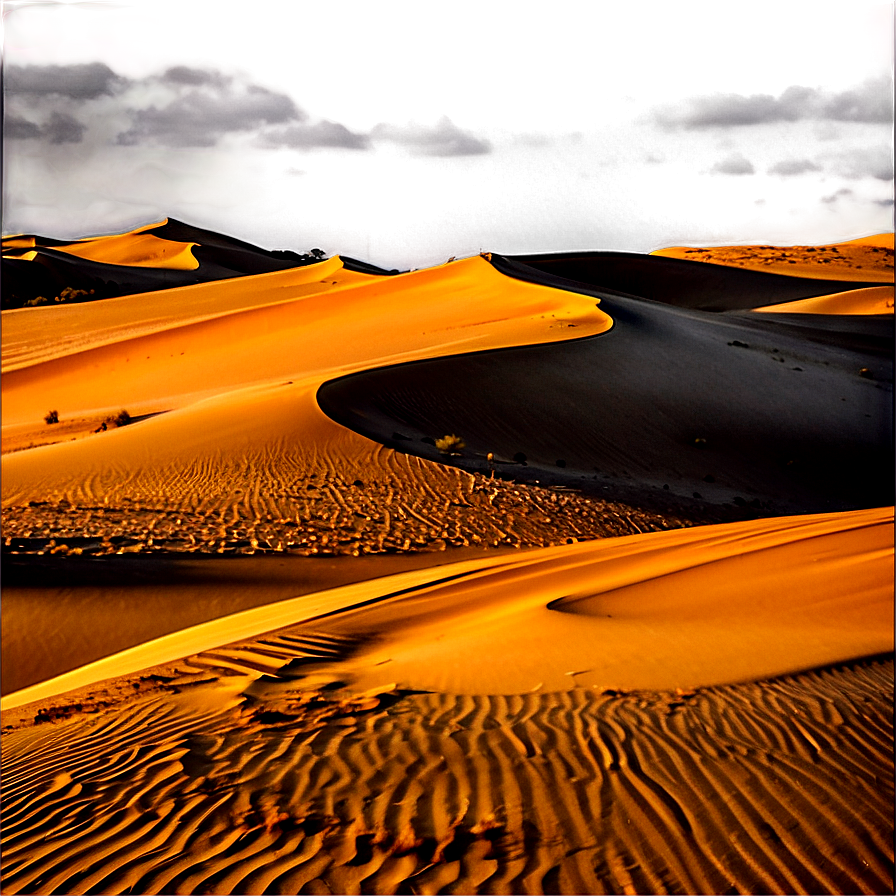 Sand Dunes During Golden Hour Png Ojm PNG Image