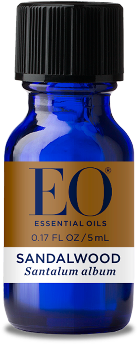 Sandalwood Essential Oil Bottle PNG Image