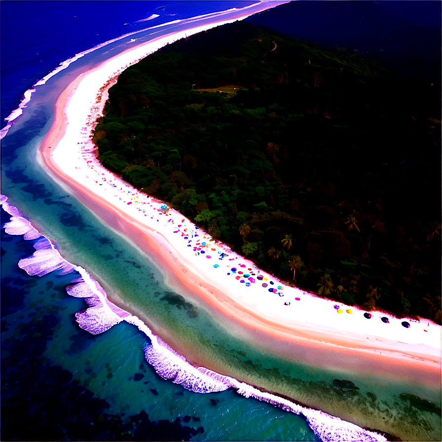 Sandy Beach Aerial View Png Rnp92 PNG Image