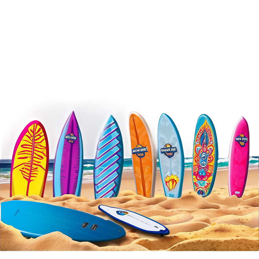 Sandy Beach Surfboards Png Vhd PNG Image