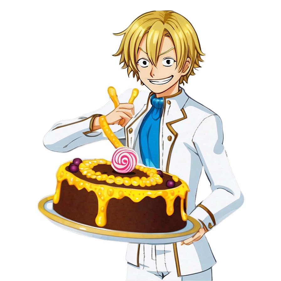 Sanji's Cake Island Adventure Png One PNG Image