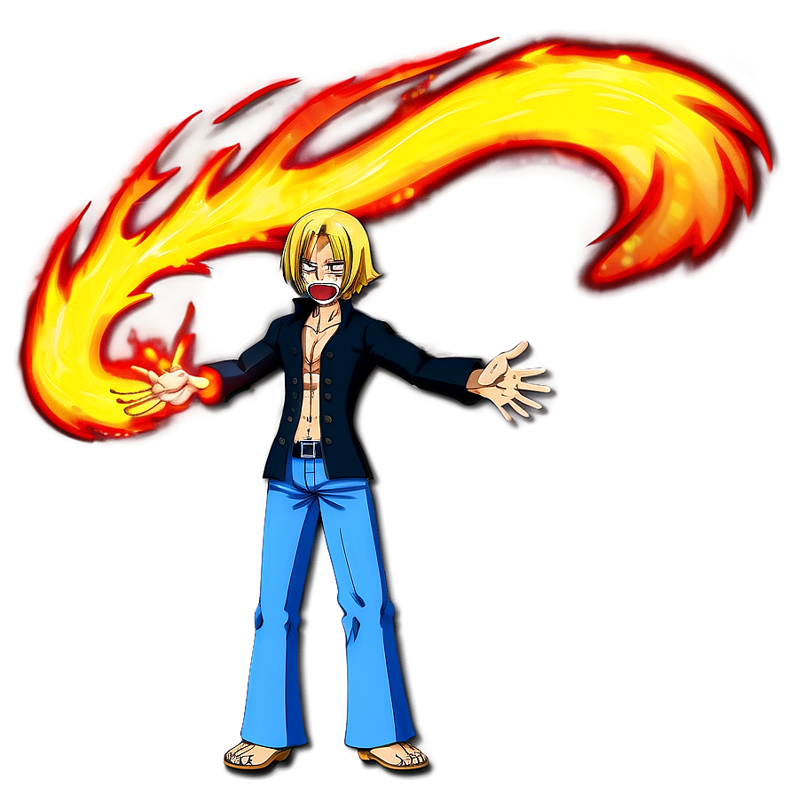 Sanji's Fiery Passion Png Bex PNG Image