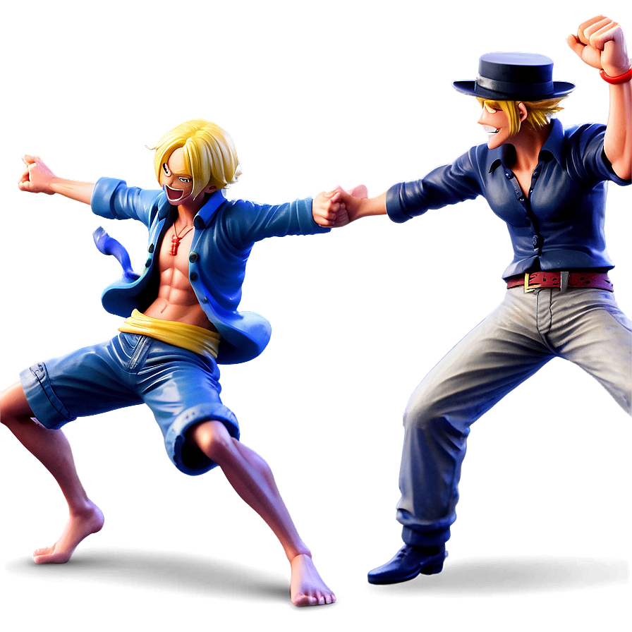 Sanji Vs. Luffy Duel Png Lsk51 PNG Image