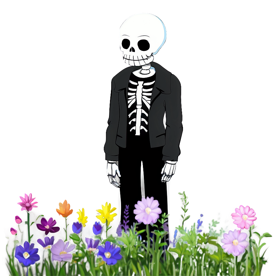 Sans In Echo Flowers Field Png 05212024 PNG Image