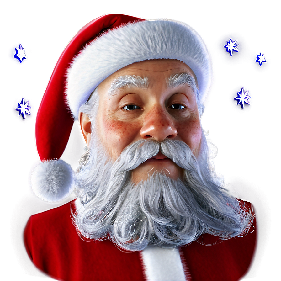 Santa Claus And Stars Png Xnn44 PNG Image