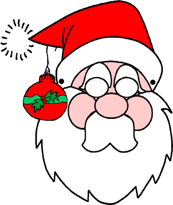 Santa Claus Cartoon Christmas Ornament PNG Image