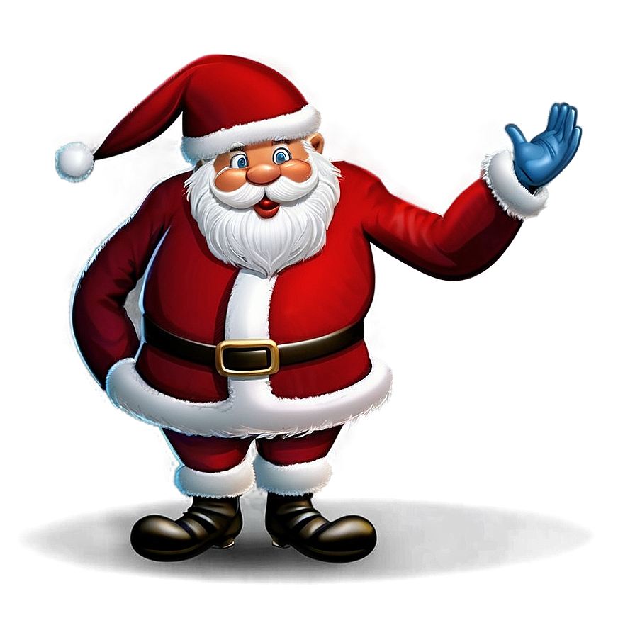 Santa Claus Greeting Png Imm25 PNG Image