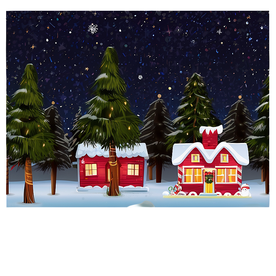 Santa Claus North Pole Home Png Hsi33 PNG Image