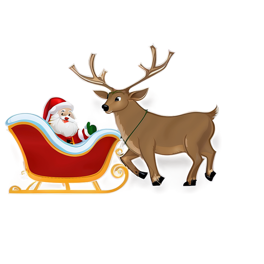 Santa Claus Sleigh Png Ahy PNG Image