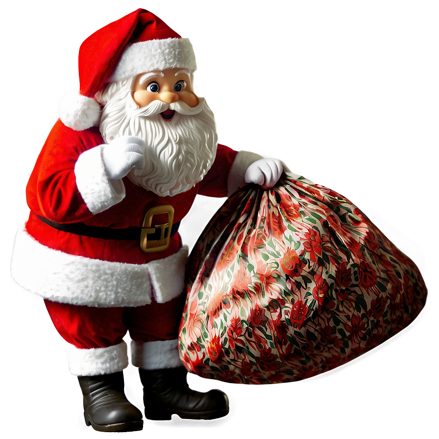 Santa Claus With Bag Png 05212024 PNG Image