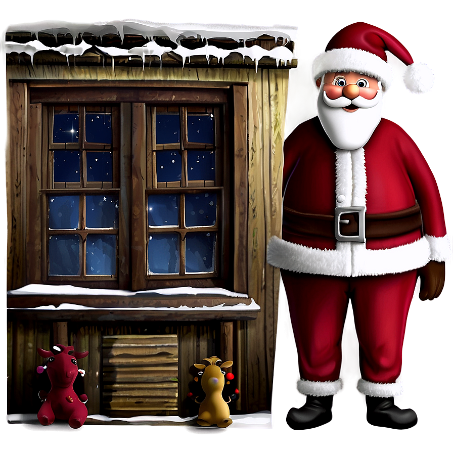 Santa Claus Workshop Png Lqj PNG Image