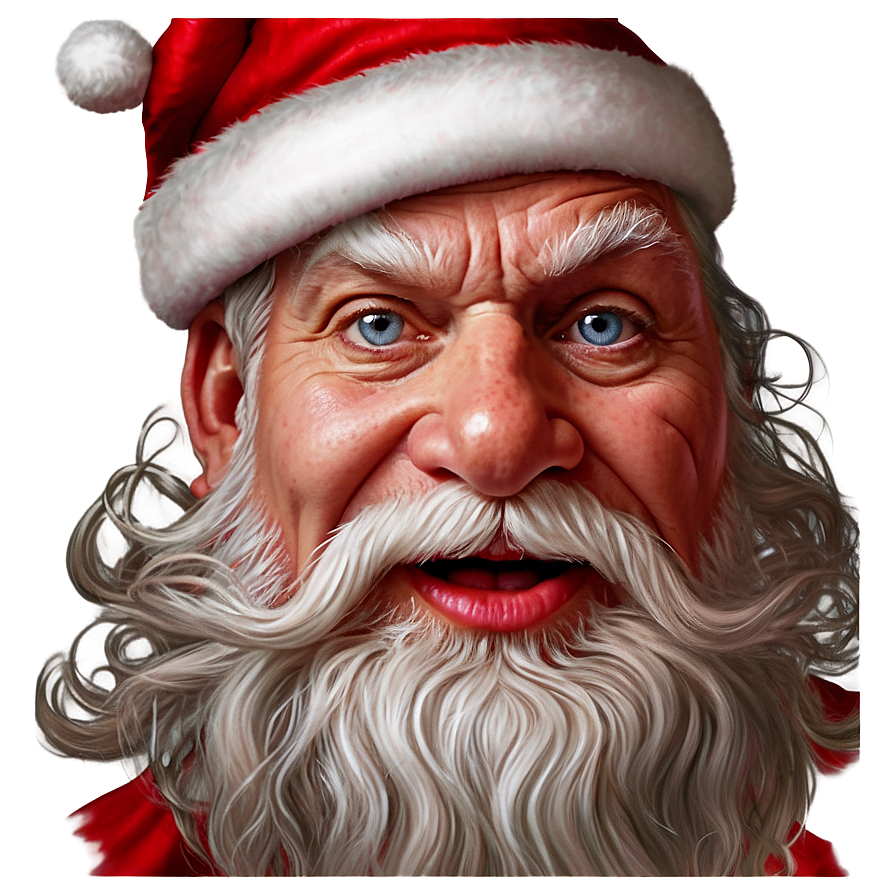 Santa Face Art Png Kat PNG Image