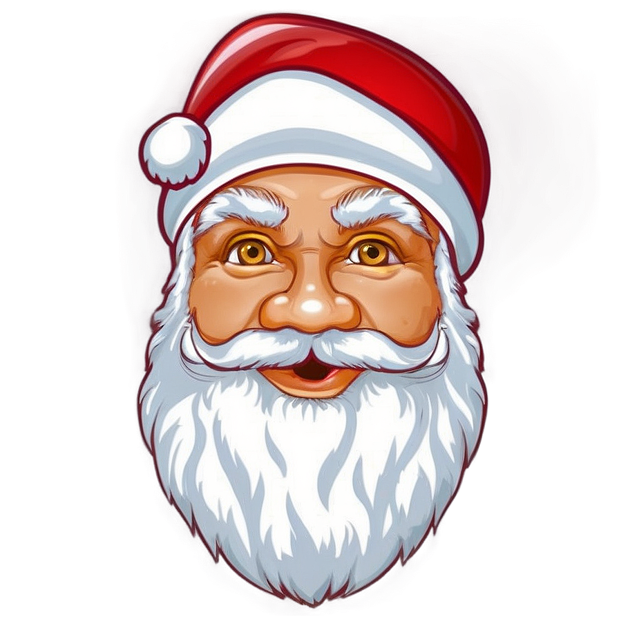 Santa Face Design Png 85 PNG Image