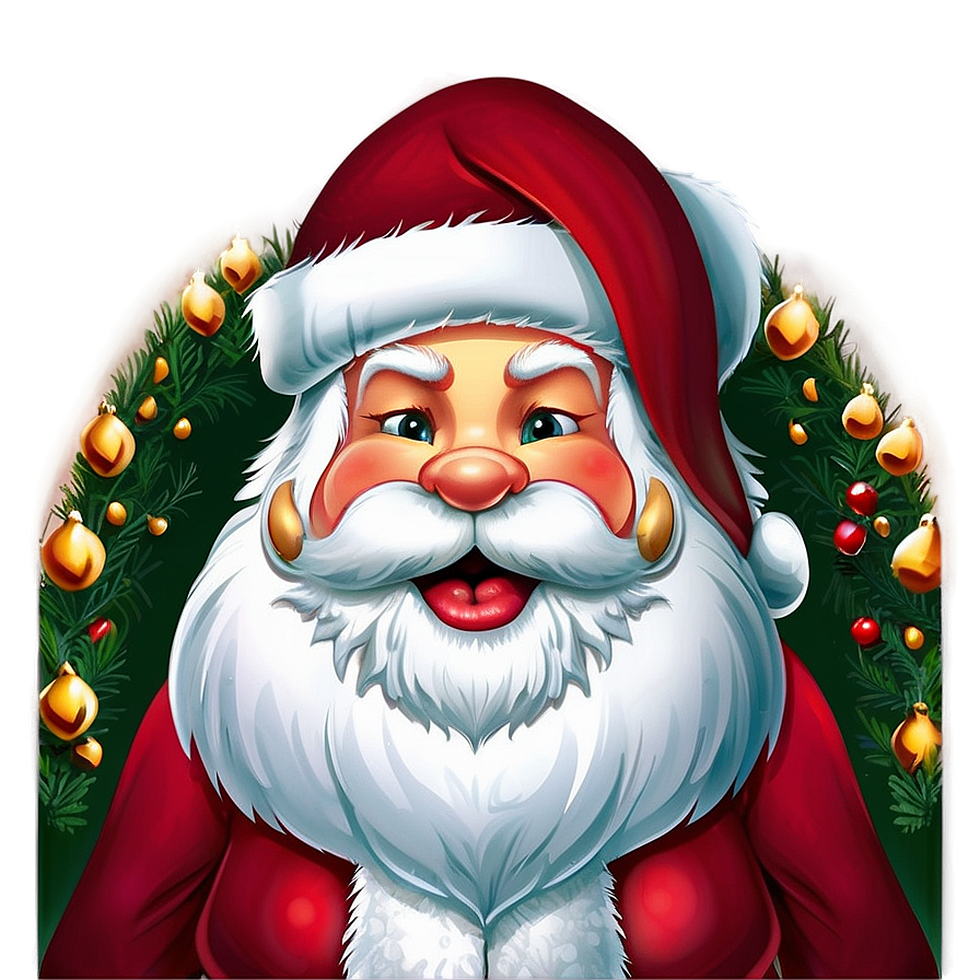 Santa Face Illustration Png Ulp PNG Image