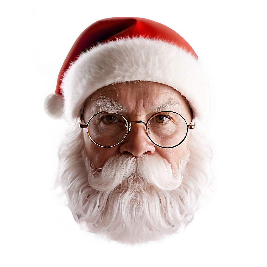 Santa Face Portrait Png 06282024 PNG Image