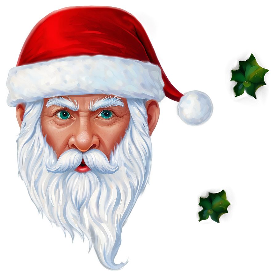 Santa Face Profile Png 06282024 PNG Image