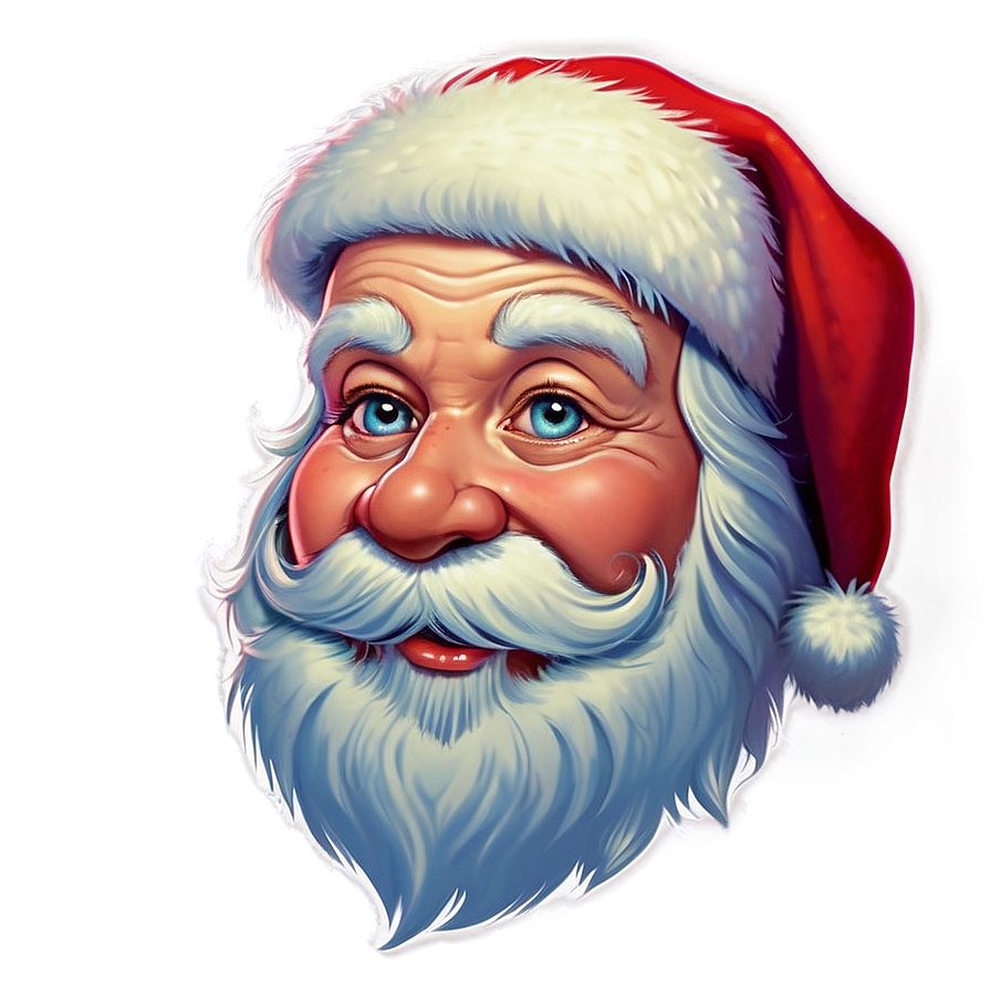 Santa Face Silhouette Png 83 PNG Image