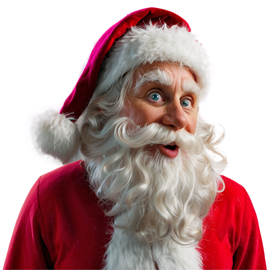 Santa Face With Elves Png Rpi41 PNG Image