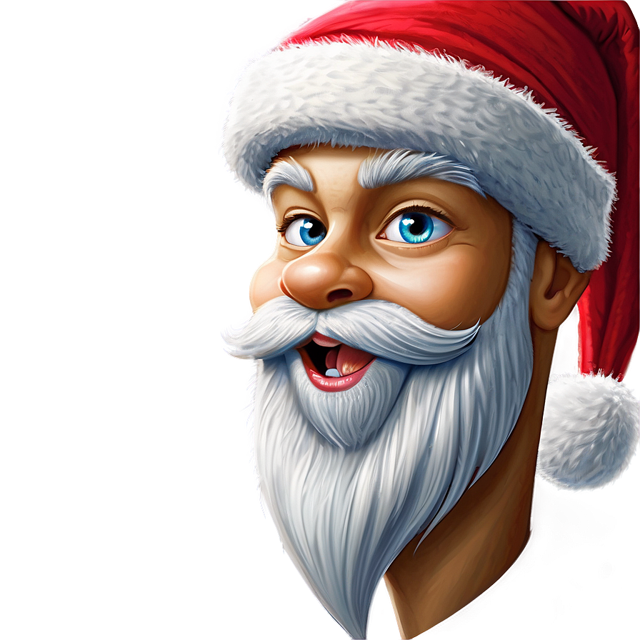 Santa Hat Cartoon B PNG Image