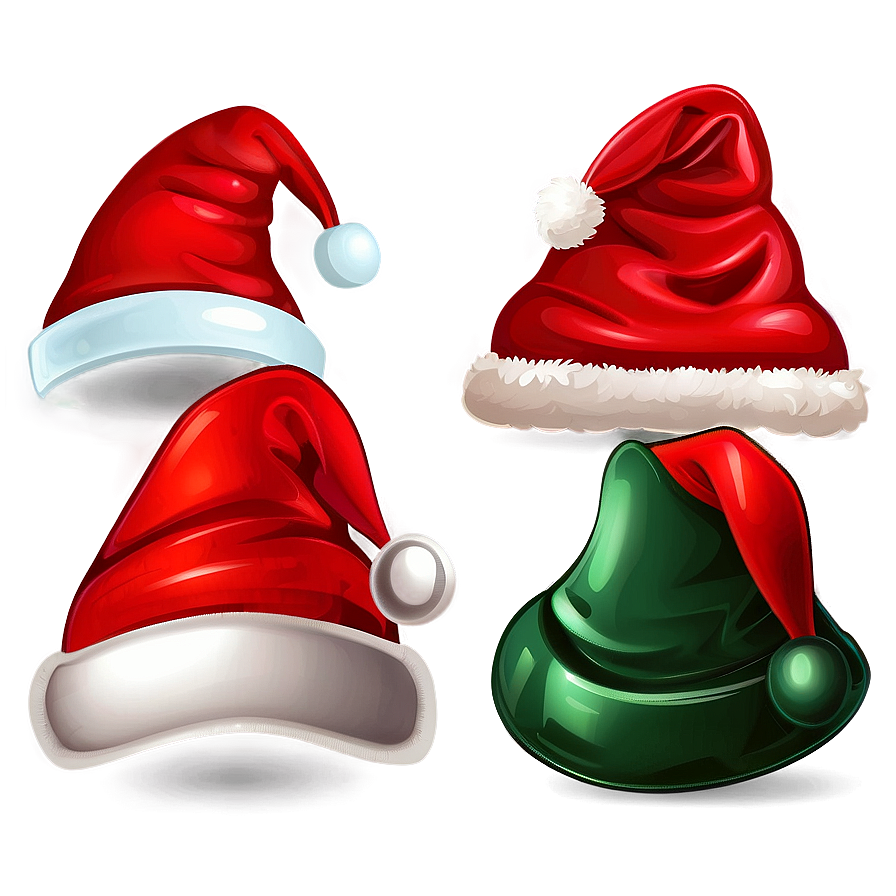 Santa Hat Cartoon Background Png 06272024 PNG Image