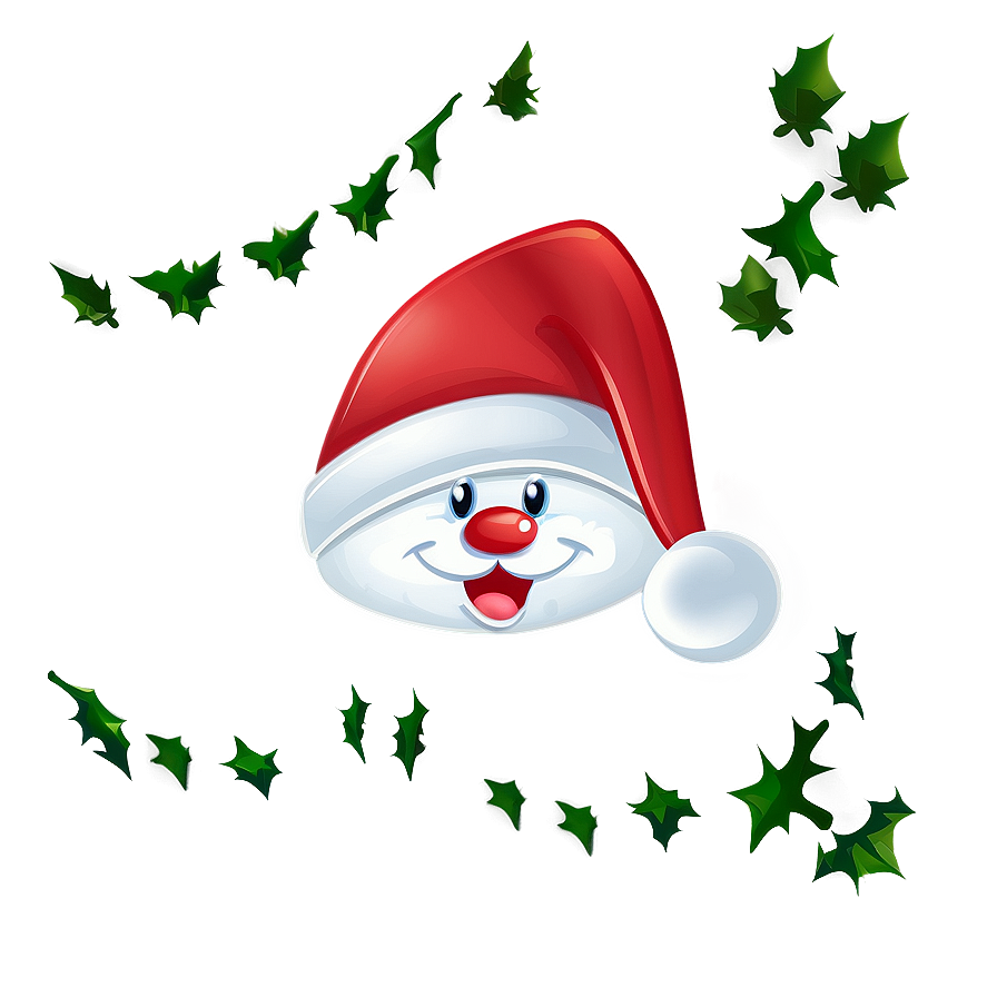 Santa Hat Cartoon Happy Png 16 PNG Image