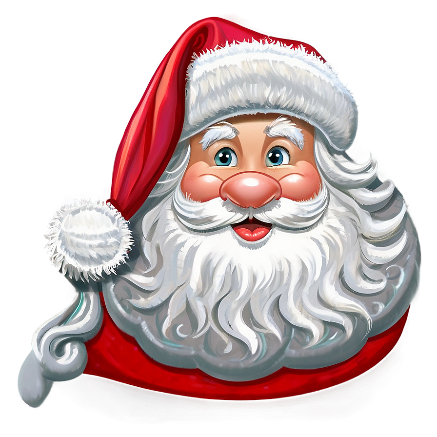 Santa Hat Cartoon Scene Png Xqh PNG Image