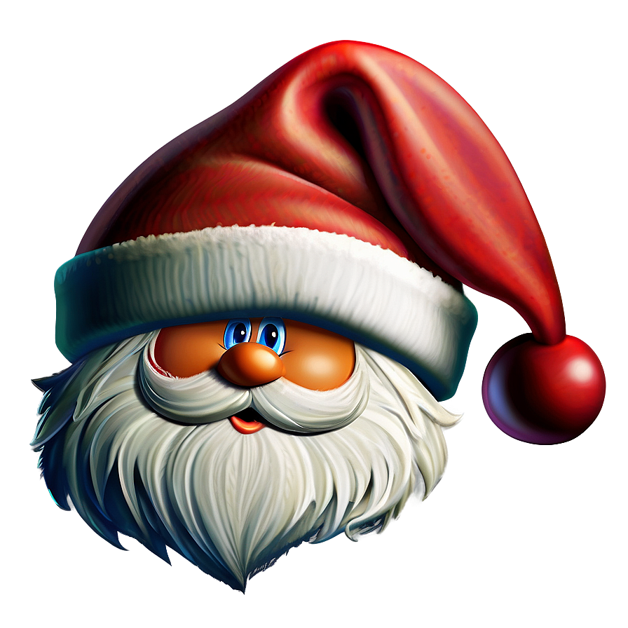 Santa Hat In Cartoon Style Png 34 PNG Image