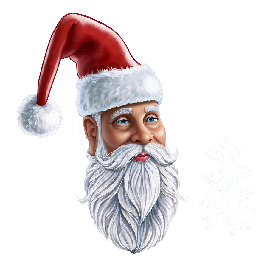 Santa Hat With Beard Png Lcl PNG Image