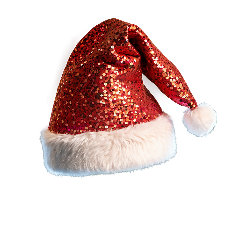 Santa Hat With Glitter Png 04302024 PNG Image