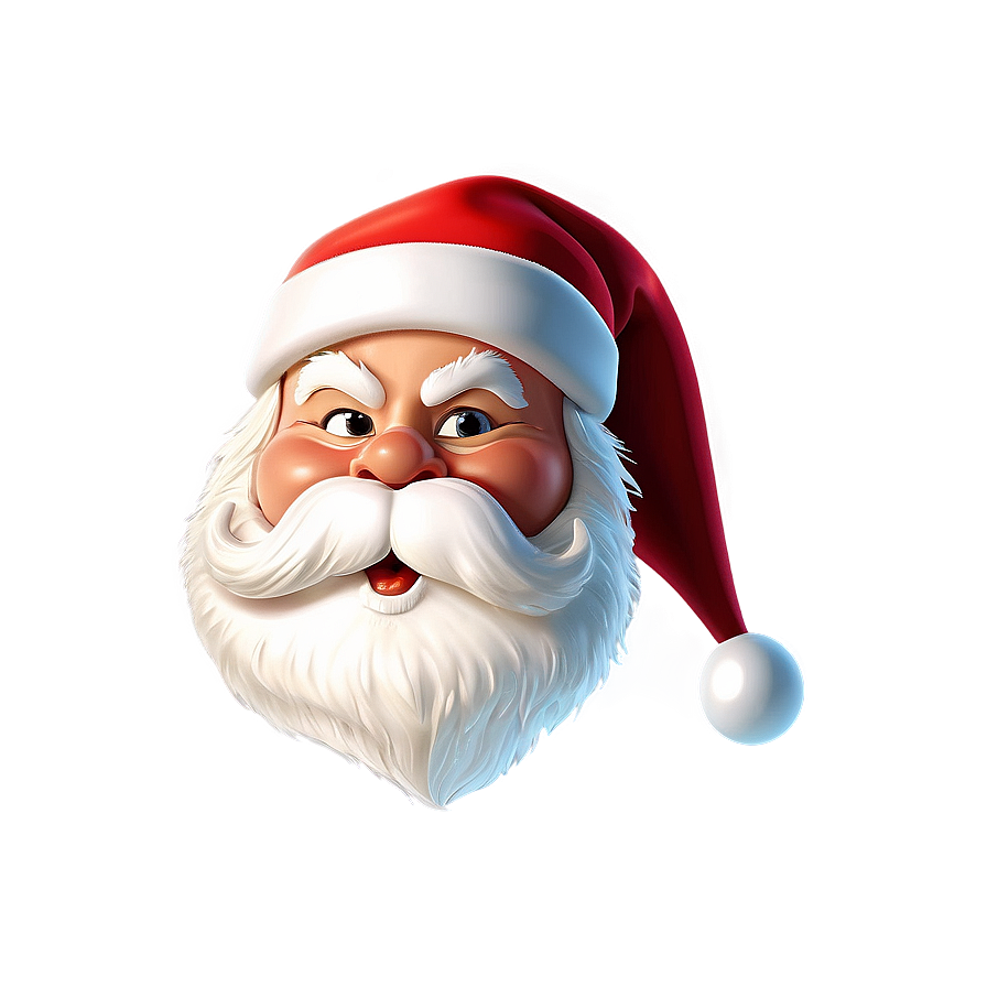 Santa Head Christmas Png 05242024 PNG Image