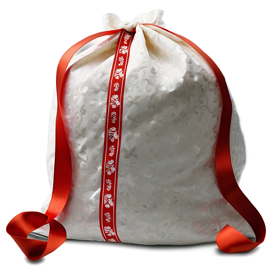 Santa Sack With Ribbon Png 06282024 PNG Image