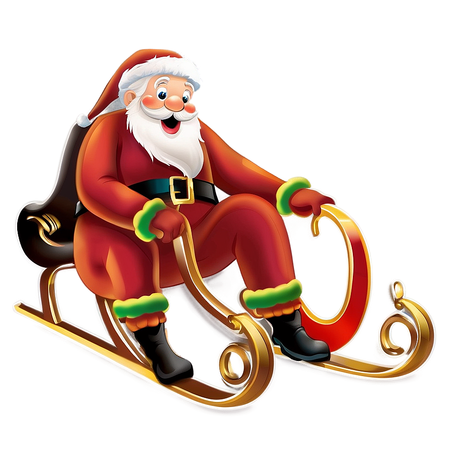 Santa Sleigh Png Opf27 PNG Image