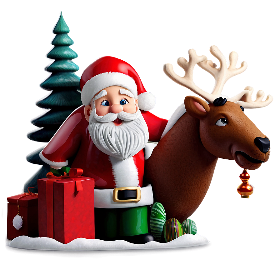 Santa Winter Wonderland Png Oda43 PNG Image