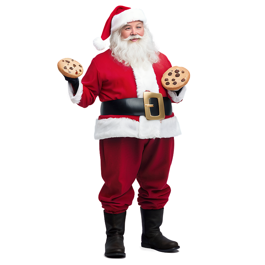 Santa With Cookies Png Ike PNG Image