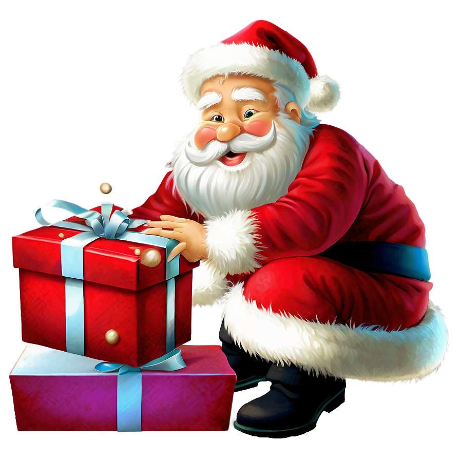 Santa With Gifts Png 61 PNG Image