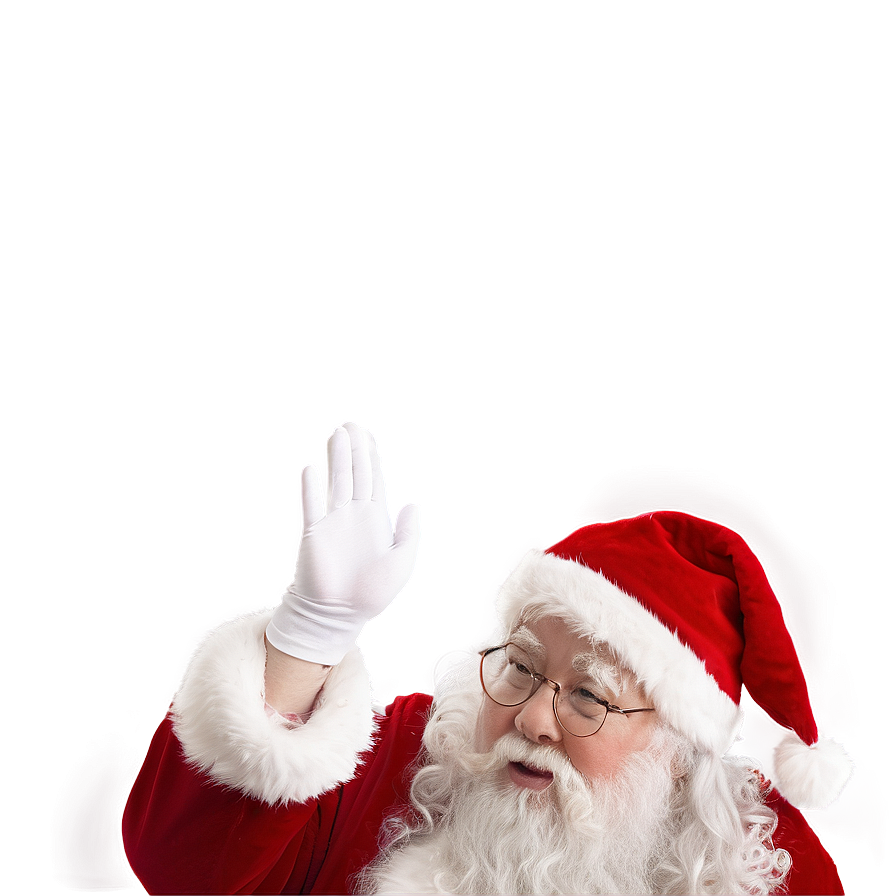 Santa With Holly Png Asg PNG Image