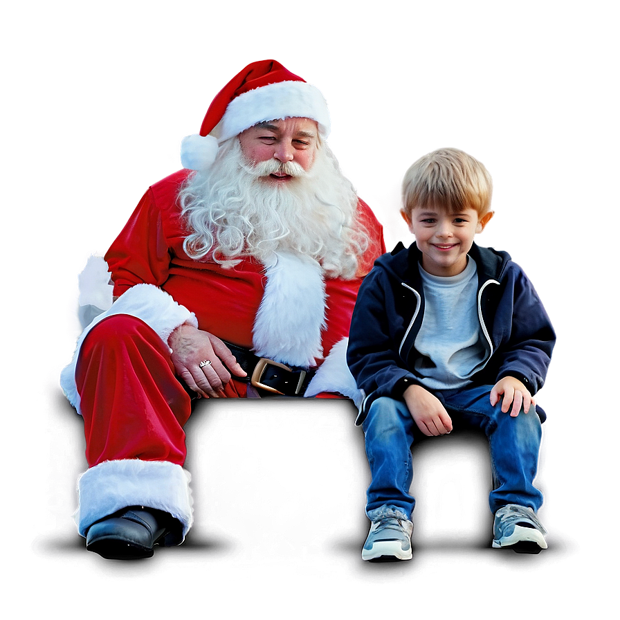 Santa With Kids Png Afq PNG Image