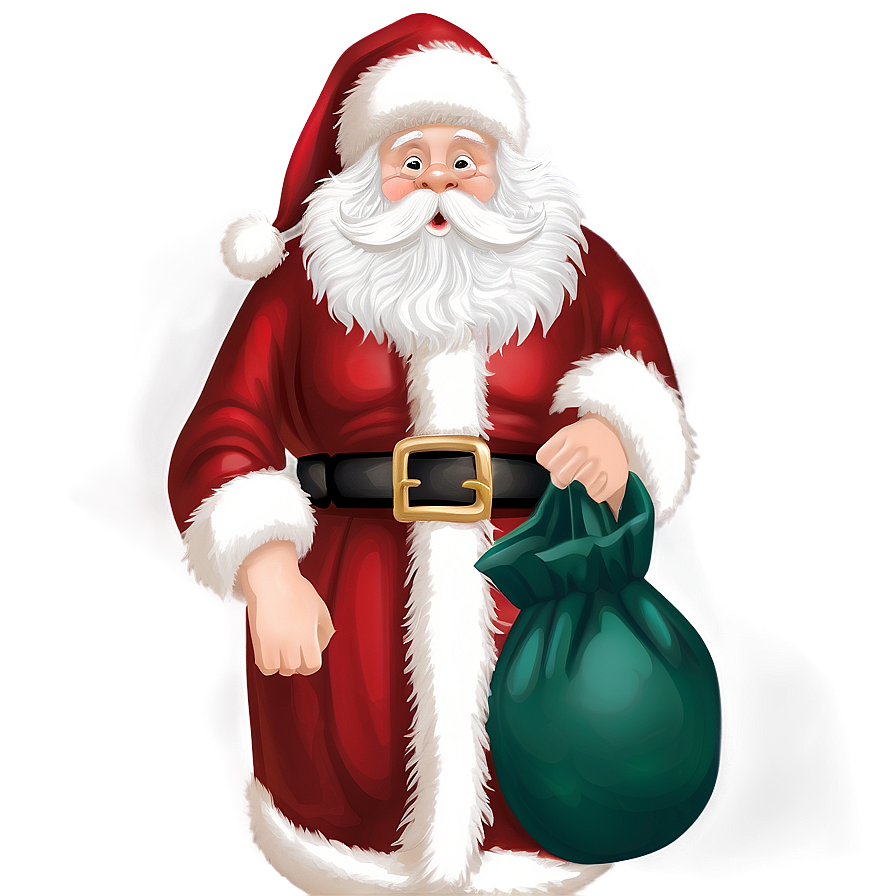 Santa With Sack Png Aym45 PNG Image