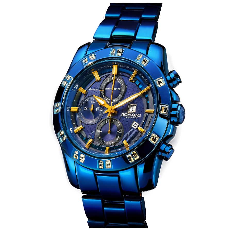 Sapphire Crystal Watch Png 05212024 PNG Image