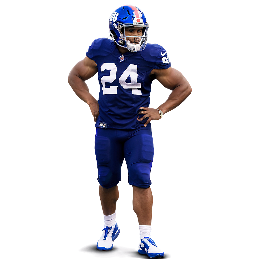 Saquon Barkley Behind-the-scenes Practice Png 06122024 PNG Image