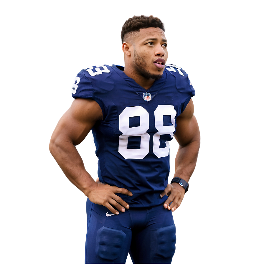 Saquon Barkley Pre-game Warmup Png 06122024 PNG Image