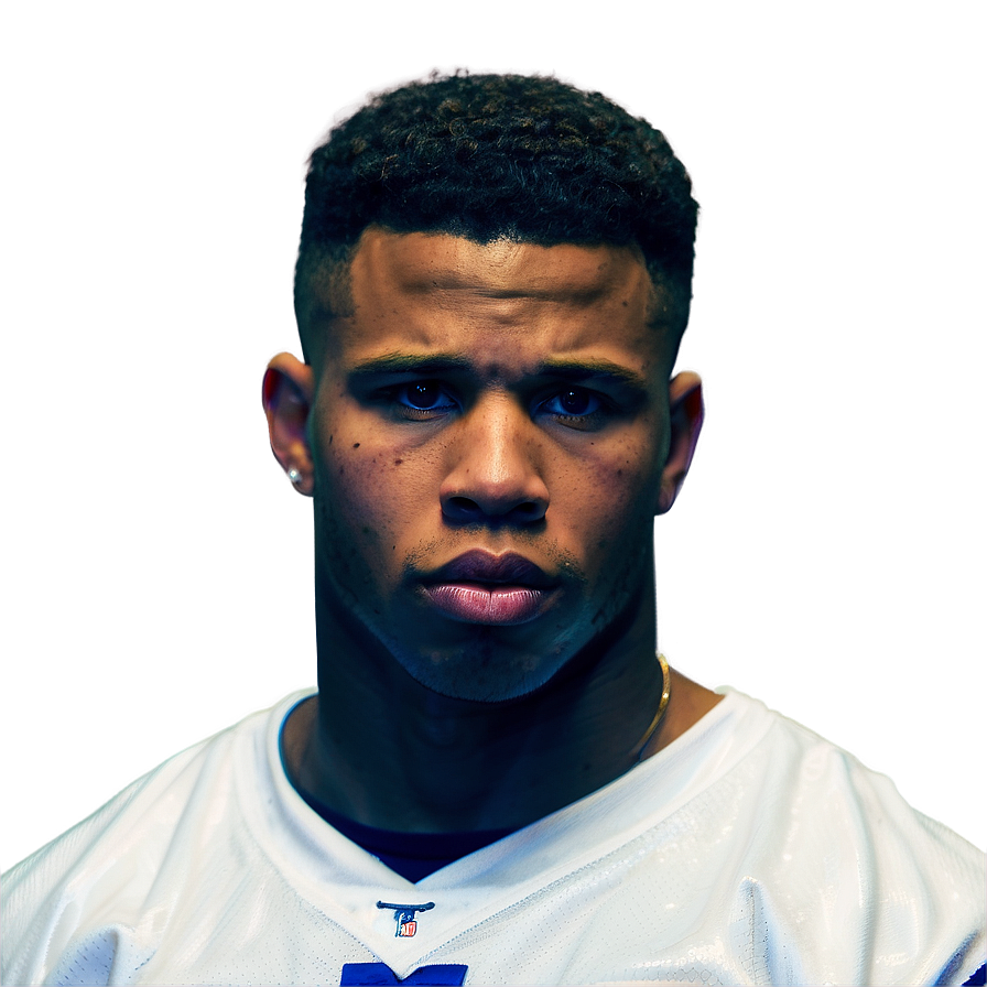 Saquon Barkley Sideline Focus Png Jiw PNG Image