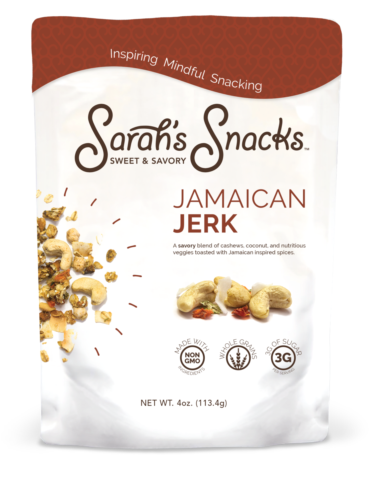 Sarahs Snacks Jamaican Jerk Flavor Package PNG Image