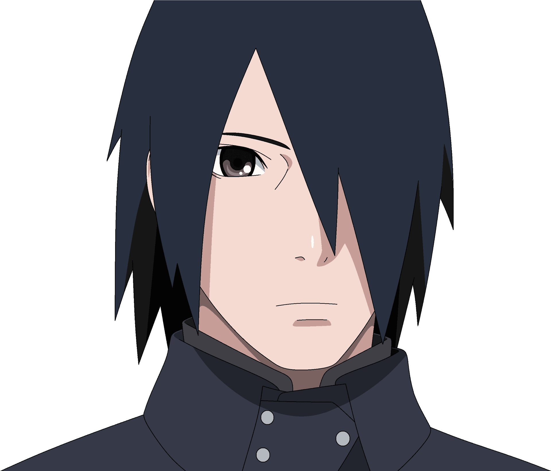 Sasuke Uchiha Portrait PNG Image