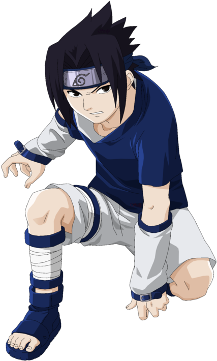 Sasuke Uchiha Readyfor Battle PNG Image