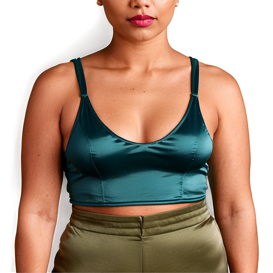 Satin Crop Top Png Sqp71 PNG Image