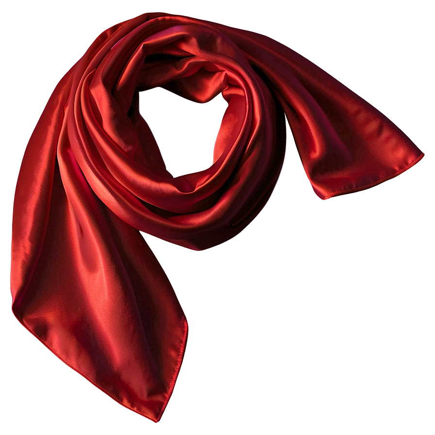 Satin Red Scarf Png 60 PNG Image